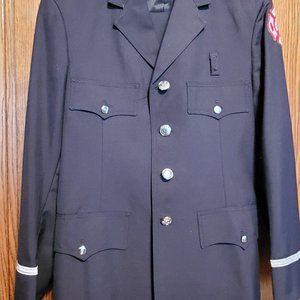 Flying cross fire department, dress blue uniform